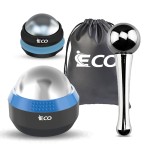 iECO Cryosphere Cold Massage Roller Ball - Ice Cold and Hot for Deep Tissue and Sore Muscle Relief of Stiffness and Stress, Body, Neck, Back, Foot, Plantar Fasciitis, Gifts for Him