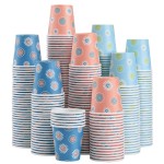 SIUQ 1200 Pack 3 oz Paper Cups, Disposable Bathroom Cups, Mini Mouthwash Cups, Small Cup 3 Ounce for Bathroom, Party, Picnic, BBQ, Travel(Daisy)