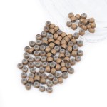 Vlasy 100Pcs Nano Ring Beads Silicone Lined Beads for Nano Ring Human Hair Extensions 5 Color Optional (Light Brown)