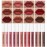 QiBest 12Pcs Velvet Matte Liquid Lipstick Makeup Sets for Women & Teens Gift, Waterproof Long Wear 24 Hours Nudes Burgundy Red Brown Lip Stain Kits, Non-Stick Cup Mate 24 Horas Lip Gloss Holiday Set