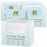 Fygrip 4 Pack of 50 count XL Disposable Face Towels 10 x 12, 100% Viscose Fibre, Soft & Skin Friendly Face Towelettes Disposable, Facial Tissue Wipes for Women Cleansing