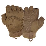 Seibertron Patented S.O.L.A.G 2.0 Half Finger Gloves - Touchscreen Tactical Gloves for Airsoft, Hunting, and Hiking Coyote M