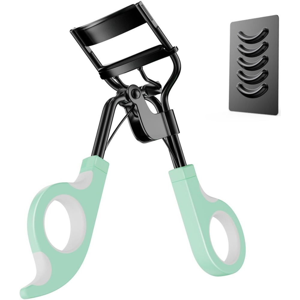 Kaasage Eyelash Curler with Pads, Lash Curler with 5 Extra Silicone Replacement Pads, Achieve Perfect Curls in 5 Seconds