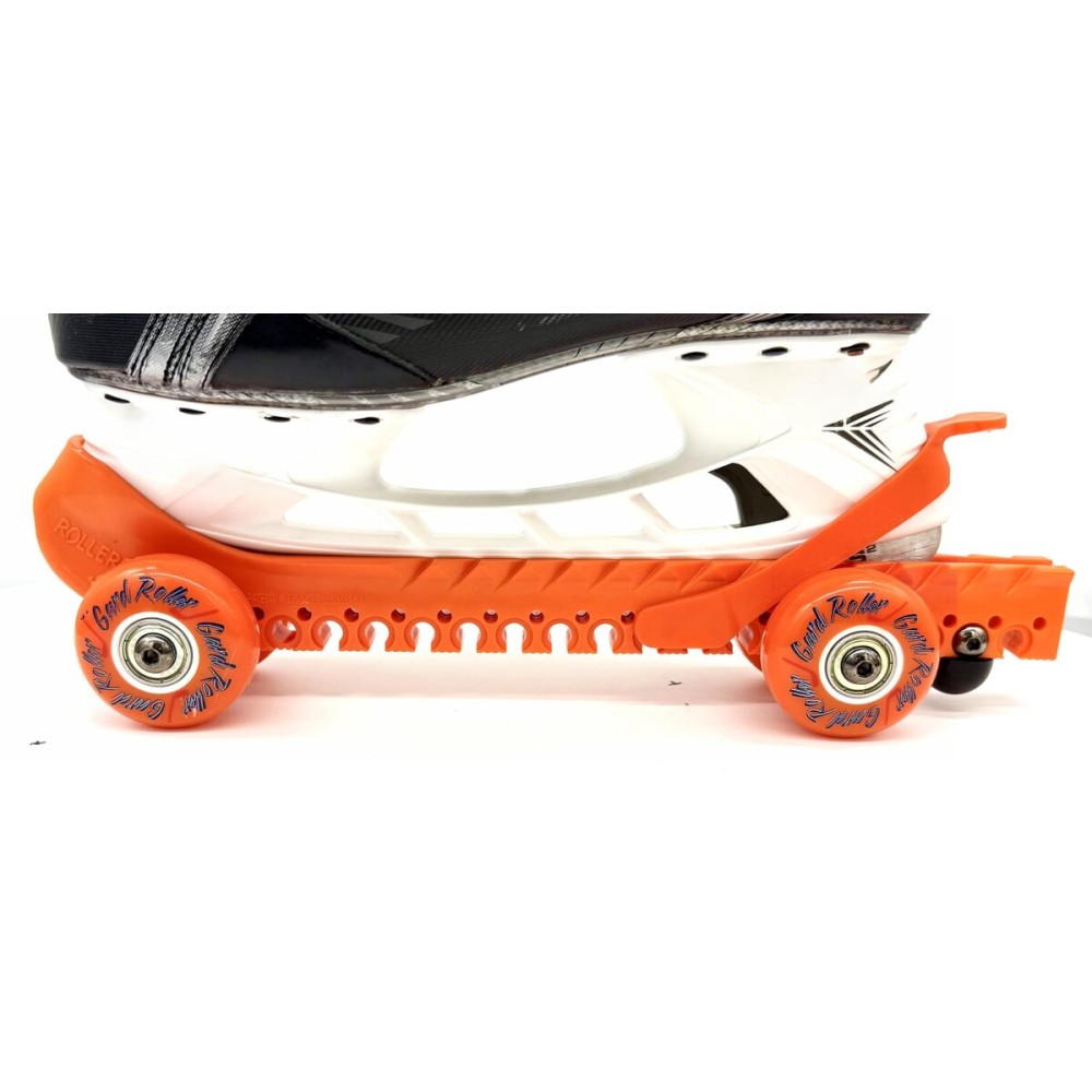 Rollergard Hockey Ice Skate Guards, One Size Fits Most, Neon Orange