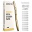ZOMCHI Dermaplane Razor with 11 Blades for Women & Men, Eyebrow Trimmer with Protective Silicone Cap, Face Razor for Hair Removal - Matte Gold