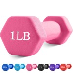 Portzon Weights Dumbbells with Neoprene Coating, 1LB-3LB Anti-Roll, Anti-Slip, Hexagonal Home Fitness Equipment for Shoulder,Neck, and Hand Training for Seniors over 55 old