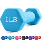 Portzon Weights Dumbbells with Neoprene Coating, 1LB-3LB Anti-Roll, Anti-Slip, Hexagonal Home Fitness Equipment for Shoulder,Neck, and Hand Training for Seniors over 55 old