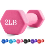 Portzon Weights Dumbbells with Neoprene Coating, 1LB-3LB Anti-Roll, Anti-Slip, Hexagonal Home Fitness Equipment for Shoulder,Neck, and Hand Training for Seniors over 55 old