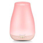 Homeweeks Diffusers, 100ml Colorful Essential Oil Diffuser with Adjustable Mist Mode,Auto Off Aroma for Bedroom/Office/Trip (100 ML 1 Pack)