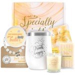 Gifts for Women BODY & EARTH Birthday Gift Sets, Vanilla Bath Set Spa Gifts for Women, 6pcs Womens Gift Vanilla Spa Kit for Christmas