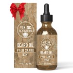 Viking Revolution Palo Santo Beard Oil for Men - Natural Mens Beard Oil with Argan Oil and Jojoba Oil - Beard Softener, Strengthens and Moisturizes - Beard Conditioner for Men (Palo Santo, 1 Pack)