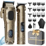 Vgrpro Hair Clippers for Men Professional, Cordless Hair Clippers for Hair Cutting, Mens Clippers and Trimmers Set, Electric Hair Trimmer for Men with Package Case
