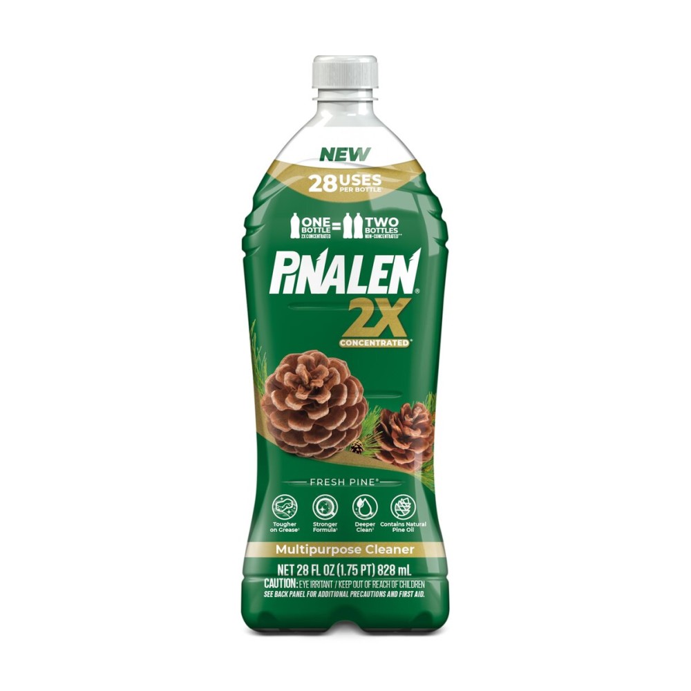 PINALEN 2X Concentrated Multipurpose Cleaner - Fresh Pine Scent - 28 fl oz - All Purpose Cleaner for Kitchen, Bathroom, Laundry, Floors & Outdoors