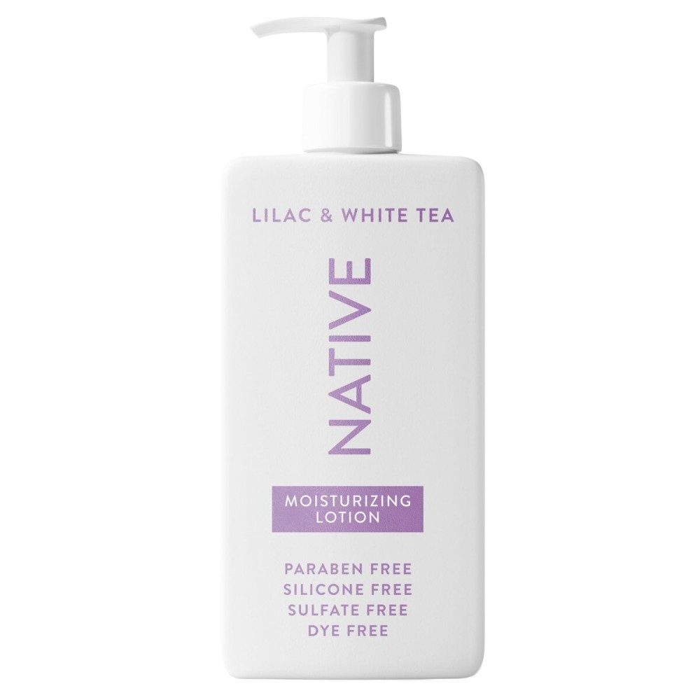 Native Body Lotion Contains Naturally Derived Plant-Based Moisturizers for Women and Men | Restores Dry Skin, Lilac & White Tea, 16.5 fl oz