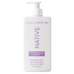 Native Body Lotion Contains Naturally Derived Plant-Based Moisturizers for Women and Men | Restores Dry Skin, Lilac & White Tea, 16.5 fl oz