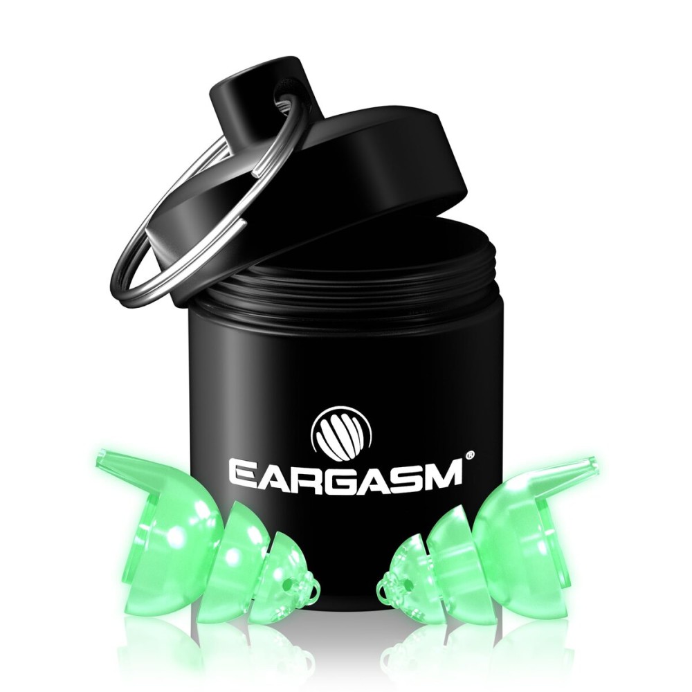 Eargasm Smaller Ears Earplugs - Afterglow Glow in Dark High Fidelity Filtered Noise Reducing Reusable Ear-Plugs for Kids, Women, Men - Hearing Protection for Raves, Festivals, Live Concerts, Sports