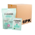 Cleanze Hand Sanitizing Wipes, Individually Wrapped Singles for Travel - Unscented Sanitizer Wet Wipes in Bulk, Mini Individual Packets - 300 Count (6 Packs of 50)