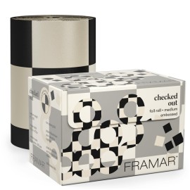 FRAMAR Checkered Hair Foil - Hair Foils For Highlighting Long Hair, Highlight Foils For Hair Highlighting, Salon Foils For Hair Highlighting Kit, Salon Foils For Hair Stylist - 320 ft