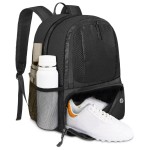 YOREPEK Soccer Backpack, Lightweight Soccer Bag with Ball Holder for Mens Womens, Water resistant Sport Equipment Bags Fit Basketball Volleyball Football Accessories to Match Training