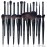 LORYP Black Makeup Brushes Set 21Pcs Powder Blush Foundation Concealer Highlighter Brush Vegan Pro Face and Eye Brush Kit