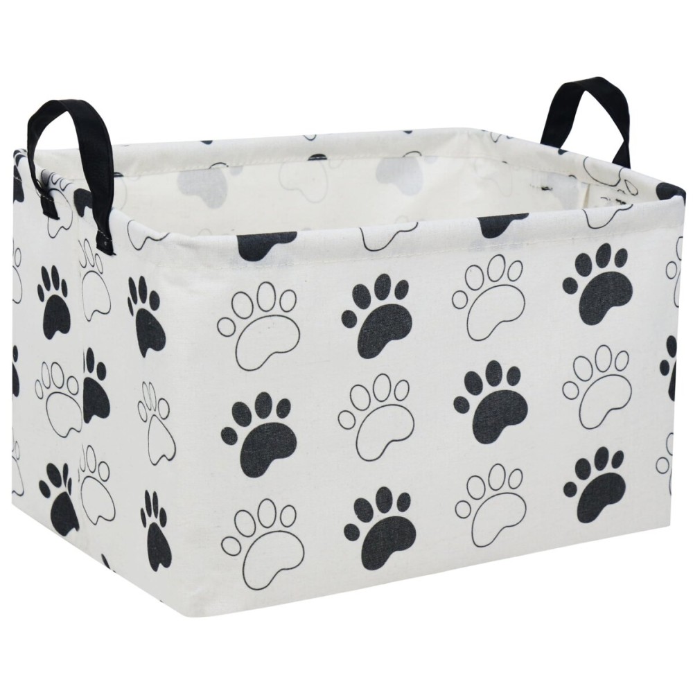 Essme Rectangular Dog Basket,Kids Storage Basket with Handles for Room Decor, Dog Bins,Puppy Storage BinDog Paw