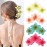 4PCS Flower Hair Clips Claw Clips for Thick Hair Non-Slip Strong Hold Flower Clip Cute Plumeria Hair Clips for Women Girls (Colorful)