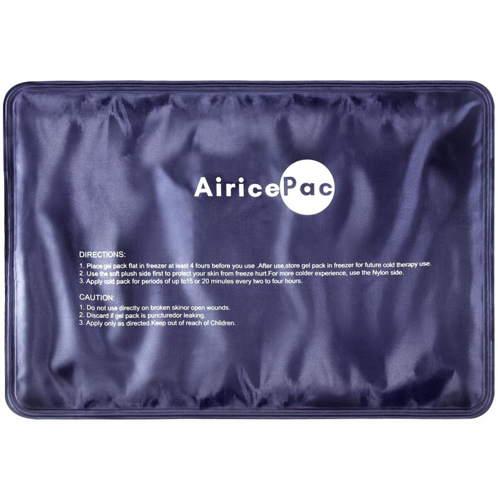 AiricePac Ice Packs for Injuries Reusable, 10x 14Gel Cold Pack for Knee Neck Shoulder Ankle Elbow Hip Back Pain Relief, Cold Compress Therapy for Swelling, Bruises, Surgery, 10x 14, Blue
