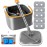 KZKR Spin Mop and Bucket Set with 10 Replaceable Microfiber Mop Pads with Self Separation Dirty and Clean Water System, Self Wringing 360 Rotating Square Mop Head for Hardwood Tile Marble Floors