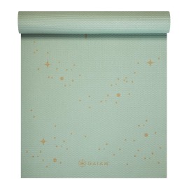 Gaiam Yoga Mat - Premium 6mm Print Extra Thick Non Slip Exercise & Fitness Mat for All Types of Yoga, Pilates & Floor Workouts (68L x 24W x 6mm Thick)