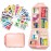 Pill Organizer with Medicine Labels 146 Labels Travel Daily Pill Container Mini Medication Organizer Storage Pill Organizer Travel Essentials Pill Case 7 Day (Pink, 1 Pack(Large))