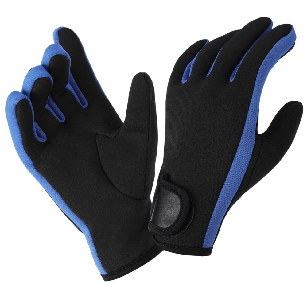 Micosuza Neoprene 1.5mm Five Finger Dive Gloves Blue XX-Large
