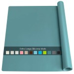 Extra Large Silicone Countertop Mat, Silicone Table Mat Kitchen Counter Protector Nonslip Heat Resistant Desk Mat for Crafts Kids Dinner Placemat Pastry Dough Rolling Mat, Dark Green