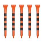 Zivisk Wooden Golf Tees 2-3/4 100 Count 70mm Orange