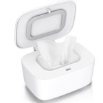Zdolmy Wipes Dispenser, Wipe Holder for Baby, Refillable Wipe Container, Portable Press to Open, Non-Slip