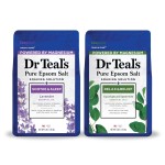 Dr Teal\'s Pure Epsom Salt, Lavender & Eucalyptus Duo Bundle, 3 lbs (Pack of 2)