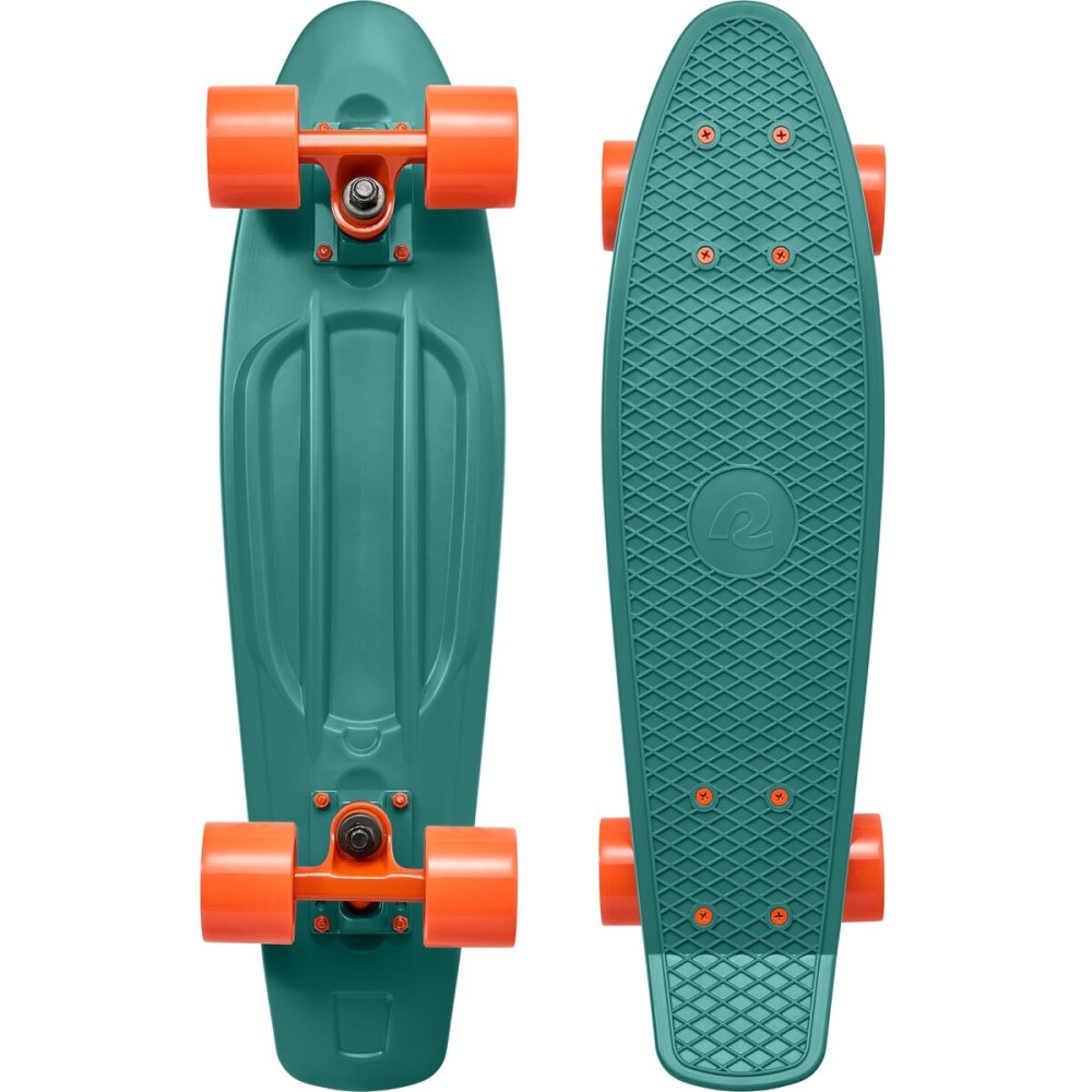 Retrospec Quip Mini Cruiser Adult Skateboard - 22.5in Compact Board with ABEC-7 Bearings & PU Wheels - Waffle Grip Deck for Smooth Riding - Portable 5lb Design