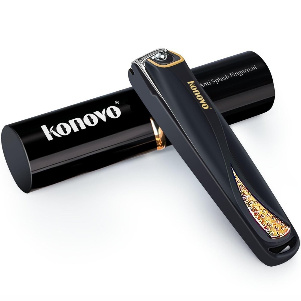 Konovo Nail Clippers for Women Travel, Nail Clippers with File, Fingernail Clippers for Girls