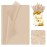 Larcenciel 100 Sheets Kraft Brown Tissue Paper, Vintage Tan Gift Wrapping Tissue Paper for Gift Bags Packaging, Rustic Boho Art Tissue for Holiday Birthday Wedding DIY Project Crafts Decor, 20x14 Inch