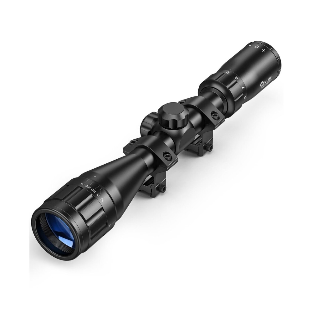 CVLIFE 3-9x40AO Scope Optics R4 Reticle Crosshair Scope with 11mm Mounts