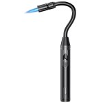 TOPKAY Torch Lighter Refillable Butane Lighter Long Flexible Neck Multipurpose Lighter for Candles Grill BBQ Fireplaces Kitchen Camping (No Prefilled)