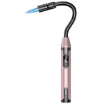 TOPKAY Torch Lighter Refillable Butane Lighter Long Flexible Neck Multipurpose Lighter for Candles Grill BBQ Fireplaces Kitchen Camping (No Prefilled)