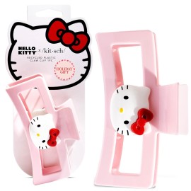 Hello Kitty x Kitsch Hair Clips for Women - Durable, Strong Hold All Day, Cute Jumbo Claw Clips for Thick Hair, Hello Kitty Stuff for Girls | Ideal Gifts for Women - 1 Pc