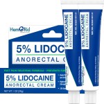 HemRid Maximum Strength Lidocaine Cream for Pain Management. Fast-Acting Hemorrhoid Solution with 5% Lidocaine. Instant Anal Itch and Numbing Effect - 2 Pack
