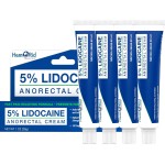 HemRid Maximum Strength Lidocaine Cream for Pain Management. Fast-Acting Hemorrhoid Solution with 5% Lidocaine. Instant Anal Itch and Numbing Effect - 4 Pack