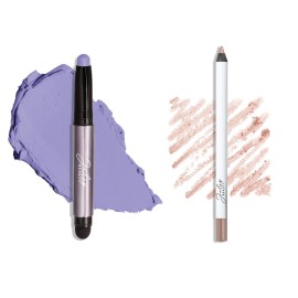Julep Twice As Nice Eyeshadow Stick and Eyeliner Duo | Includes Eyeshadow 101 Creme-to-Powder Waterproof Shadow Stick, Lavender Matte and All-Day Gel Eyeliner Pencil, Nude Shimmer