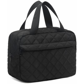 Makeup Bag for Women Girls Cute Corduroy Travel Cosmetic Tote Large Make Up Organizer Toiletry Bags Zipper Pouch Purse