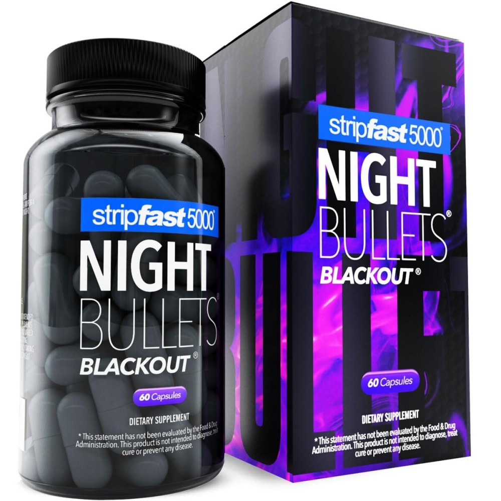 stripfast5000 Night Bullet Capsules for Women and Men - 60 Count