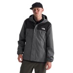 The North Face Men\'s Antora Jacket (Standard & Big Size) | Waterproof & Windproof Rain Coat, Secure Zip Hand Pockets, Adjustable Hood & Hem, Smoked Pearl/TNF Black-NPF, XX-Large