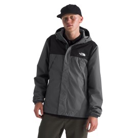 The North Face Men\'s Antora Jacket (Standard & Big Size) | Waterproof & Windproof Rain Coat, Secure Zip Hand Pockets, Adjustable Hood & Hem, Smoked Pearl/TNF Black-NPF, XX-Large