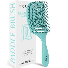 Fiora Naturals Paddle Hair Brush for Thick Hair - Detangler Brush for women - Vented Hairbrush for Gentle Detangling, Best Hair Brush for Wet or Dry Hair